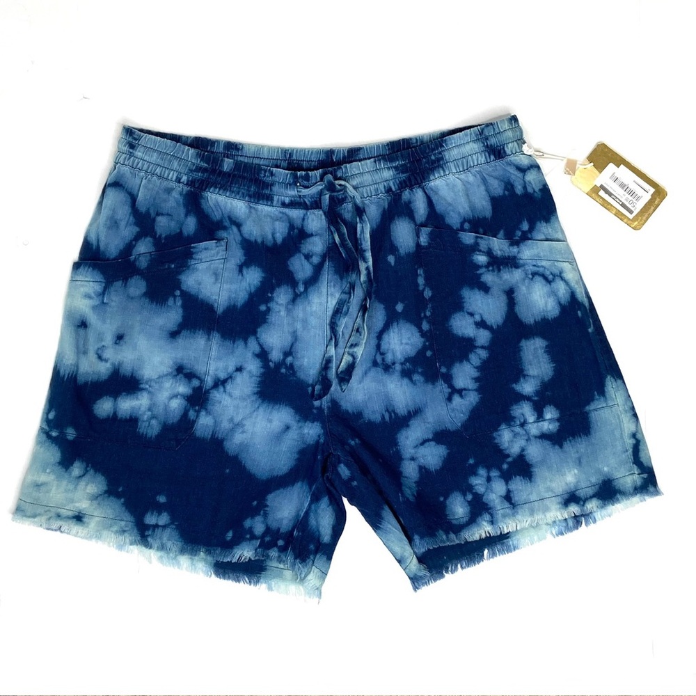 P.J.SALVAGE Navy Tie-Dye Almost Famous Short